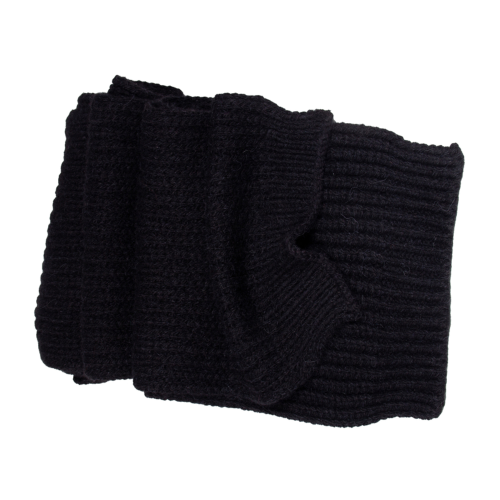 AMI BLACK KNIT SCARF | MENS SIZE 300CM